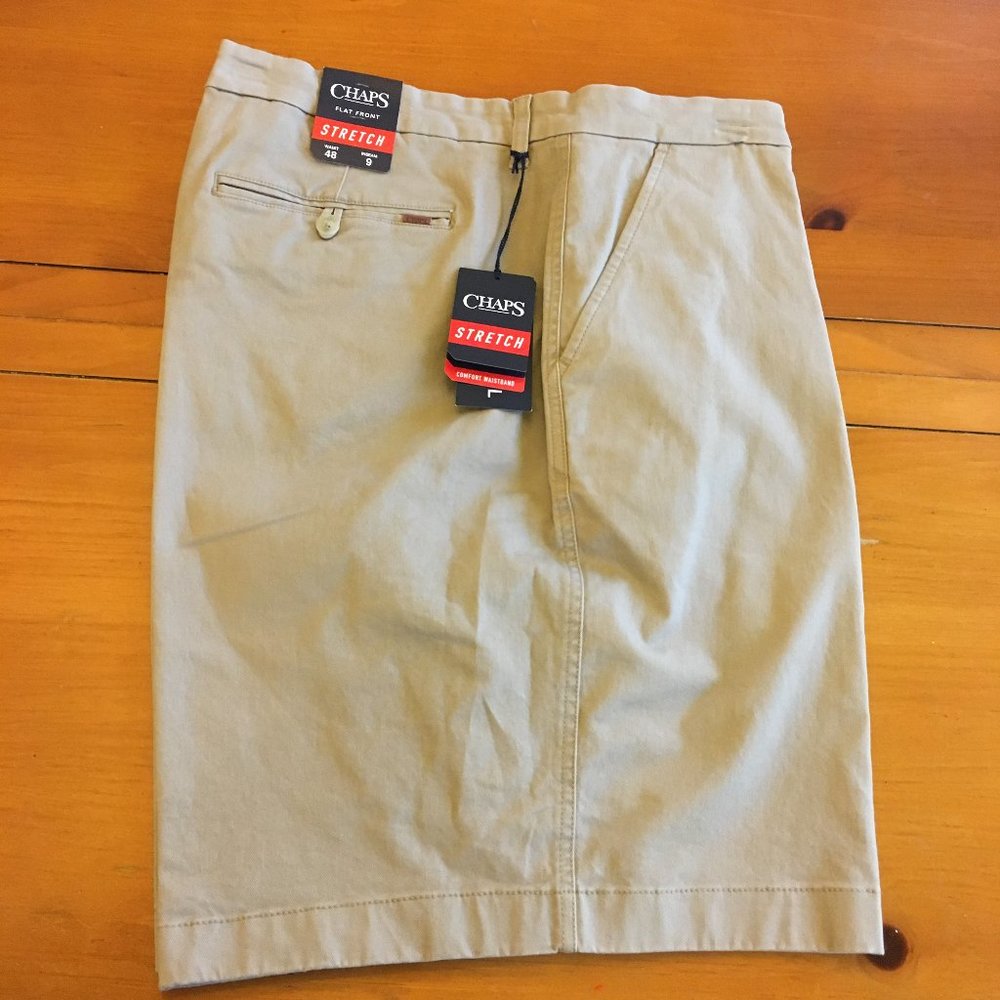 Chaps Big&Tall Stretch Flat Front shorts